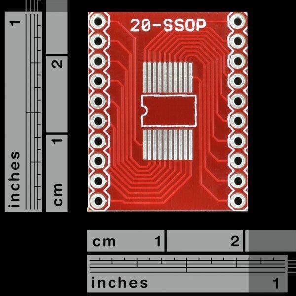 Ssop To Dip Adapter 20-Pin (Bob-00499) - Active Components