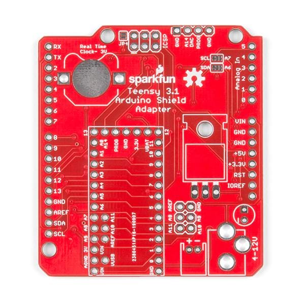 Teensy Arduino Shield Adapter (KIT-15716) - Accessories and Breakout Boards