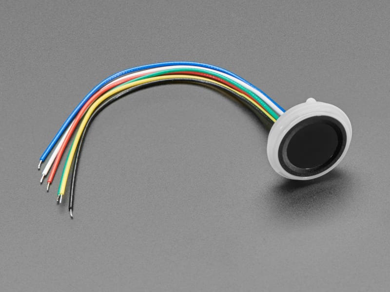 Ultra-Slim Round Fingerprint Sensor and 6-pin Cable - Component