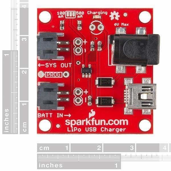Usb Lipoly Charger - Single Cell (Prt-12711) - Chargers