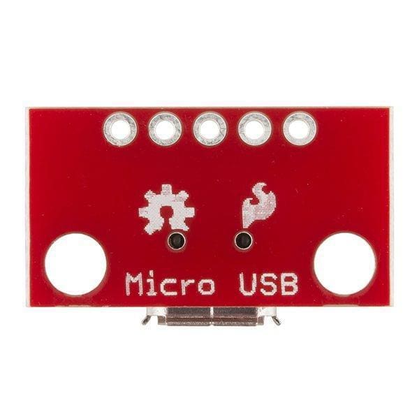 USB Micro B Socket Breakout Board (BOB-12035) – Cool Components