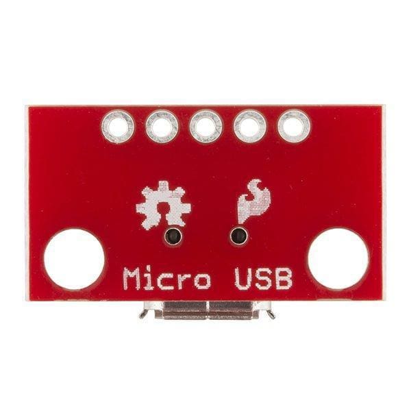 Usb Micro B Socket Breakout Board (Bob-12035) - Connectors