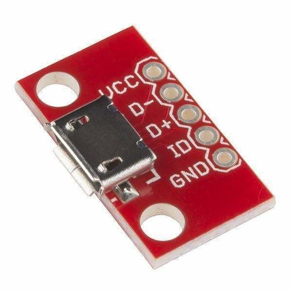 Usb Micro B Socket Breakout Board (Bob-12035) - Connectors