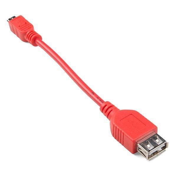Usb Otg Cable - Female A To Micro B - 5In (Cab-14276) - Cables And Adapters