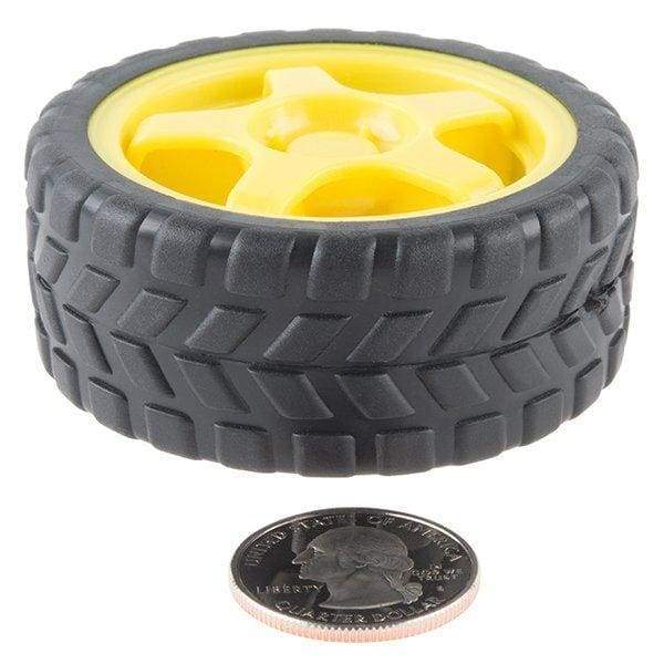 Wheel - 65Mm (Rubber Tire Pair) (Rob-13259) - Hardware