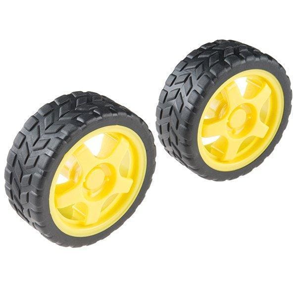 Wheel - 65Mm (Rubber Tire Pair) (Rob-13259) - Hardware
